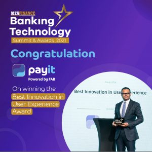 payit celebrates Best Innovation in User Experience Award