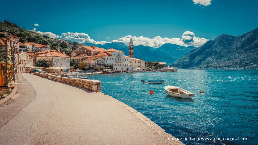 Scenic coastal village in Montenegro, top cheap travel destinations.