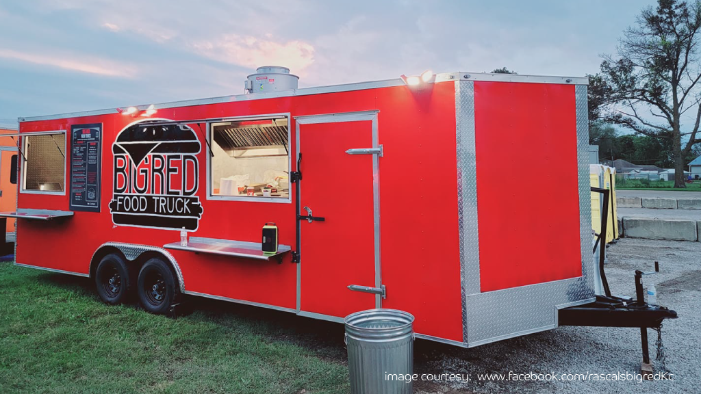 Brightly-colored Big Rascals food truck, popular street eats in UAE.