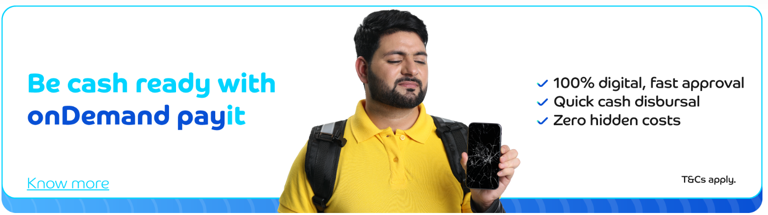 Be cash ready with onDemand payit- banner