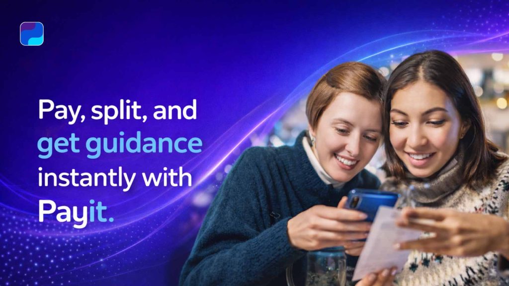 Payit app interface showing instant help and assistance feature