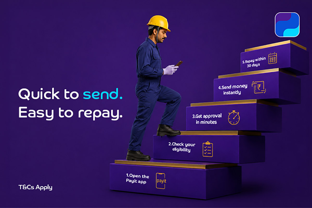 Image showing a person taking the steps to send money instantly through SNPL.